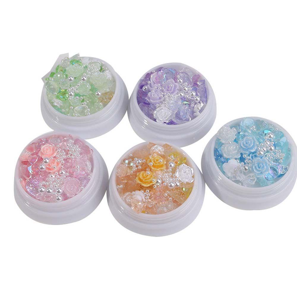 

Decal 3D Nail Art Decoration Rose Flower Nail Decoration Nail Art Jewelry Nail Art Rhinestones