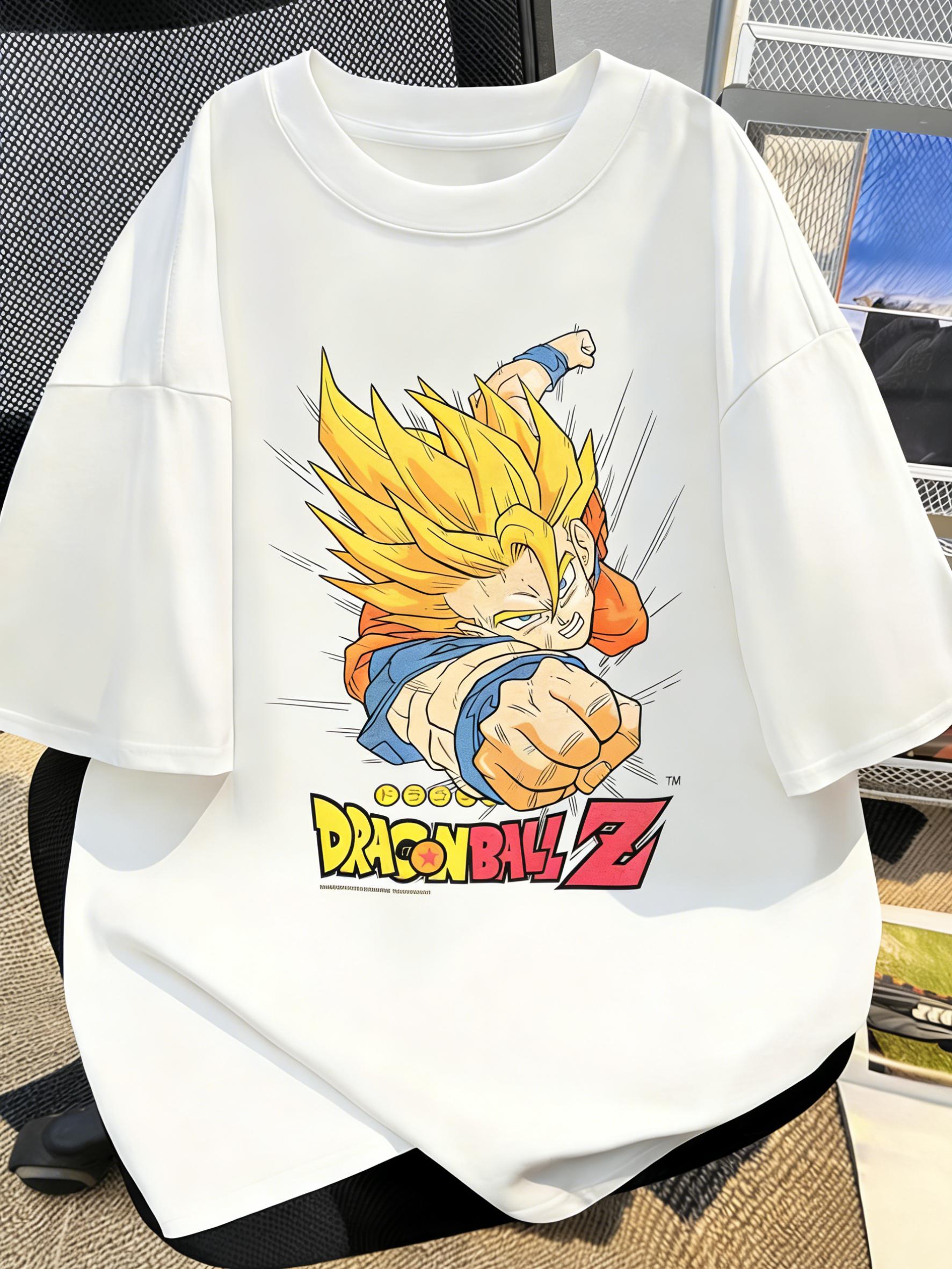 

Plus Size Dragon Ball Anime Printed Men WomenTshirt Casual Parent Child Tops Harajuku Style Fashion Y2K Summer Street Wear S