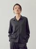 Bowloon Open Collar Shirt - Charcoal