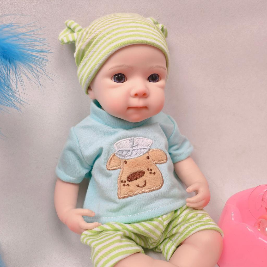 13inch Can Open Mouth Full Body Solid Silicone Bettie Reborn Girl Doll Soft Touch Handmade Reborn Corpo De Silicone