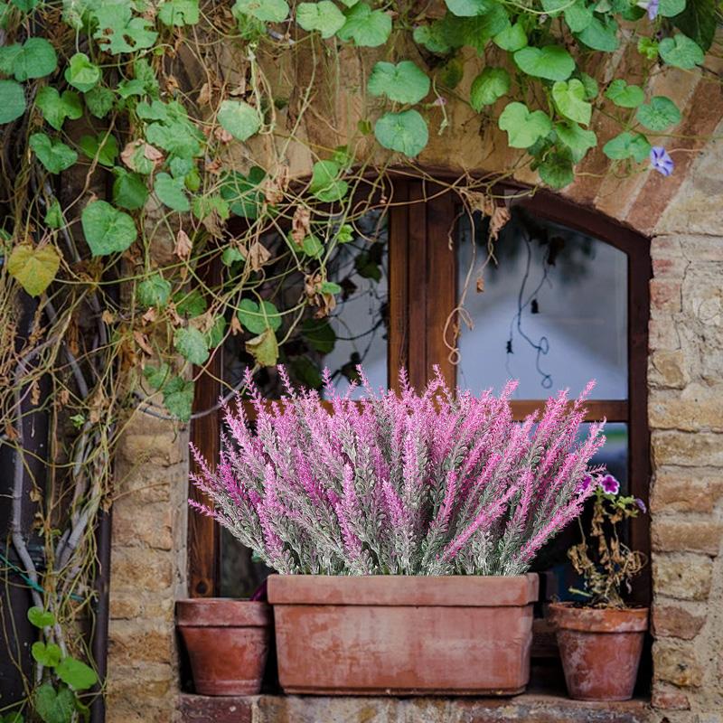 1/3/5pcs Artificial Flower Plant Lavender Christmas Festival Wedding Bridal Bouquet Home Outdoor UV Protection Gift Decoration