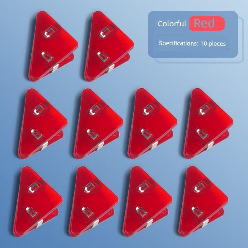 Minimalist Bill Folder Transparent Color Plastic Office Storage Mark Organize Fantastic Test Paper Clip 90 Degree Clip Stationery A4 Test Paper Clip