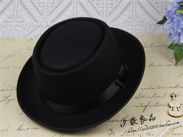 British Retro Woolen Big Eave Hat, Dome Big Edge Top Hat, Sun Hat, Children'S Magic Hat