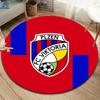 FC Viktoria Plzen Round Area Rug,Carpet Rug for Living Room Bedroom Sofa Playroom Decor,Non-slip Floor Mat