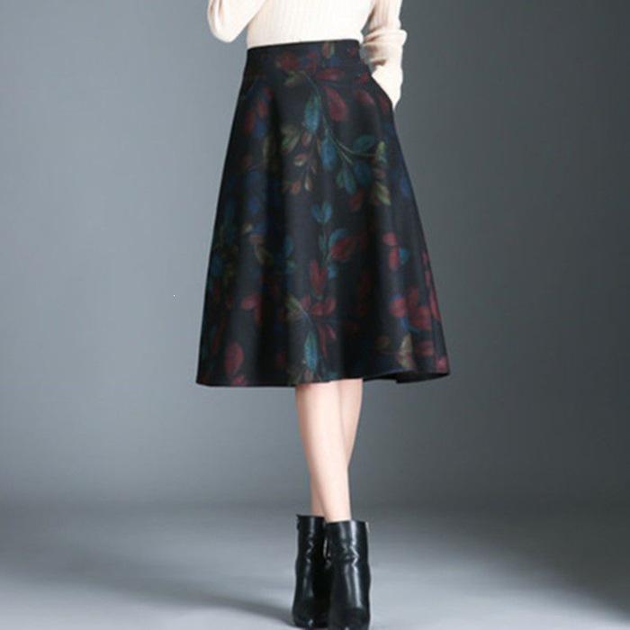 Women's New Stylish A-line Slimming Summer Print Skirt