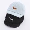 Süße Denim Baby Baseballkappe Cartoon Hund Stickerei Kleinkind Schirmmütze Sommer Verstellbar Kinder Junge Mädchen Sonnenschutzmützen