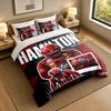 3-Piece Bed Sheet Set with Lewis Hamilton Design, 1 Flat Sheet and 2 Pillowcases for Bedroom