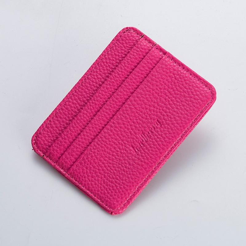 Minimalist Wallet Business Bank Credit ID Card Holder for Men Women Purse Ultra Thin Mini Money Case PU Leather Card Cover Pouch