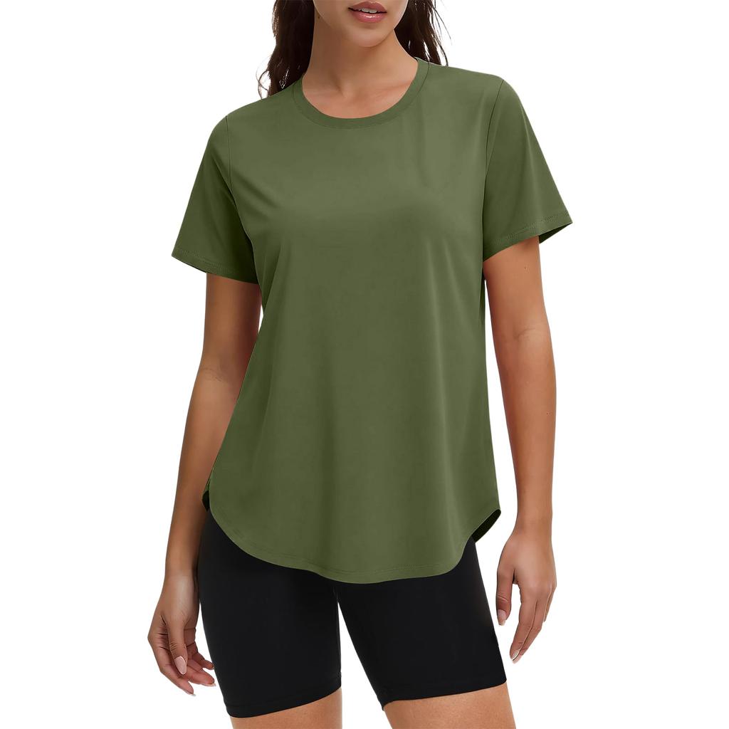 Women's Lightweight Quick Dry Running Shirt for Hiking and Gym, Sports Top