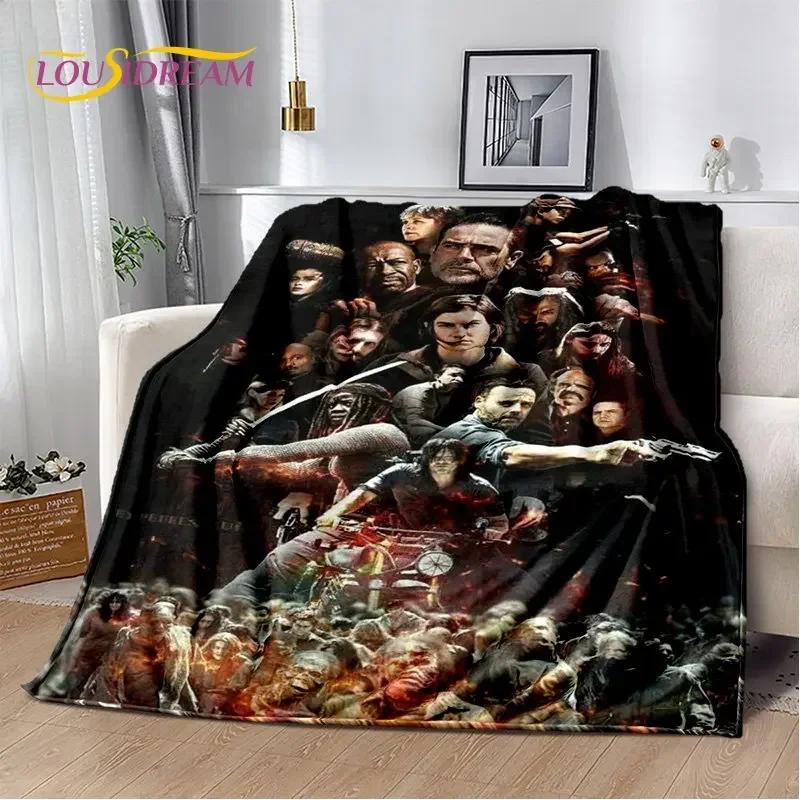 The Walking Dead Horror Soft Plush Blanket,Flannel Blanket Throw Blanket for Living Room Bedroom Bed Sofa Picnic Cover 013