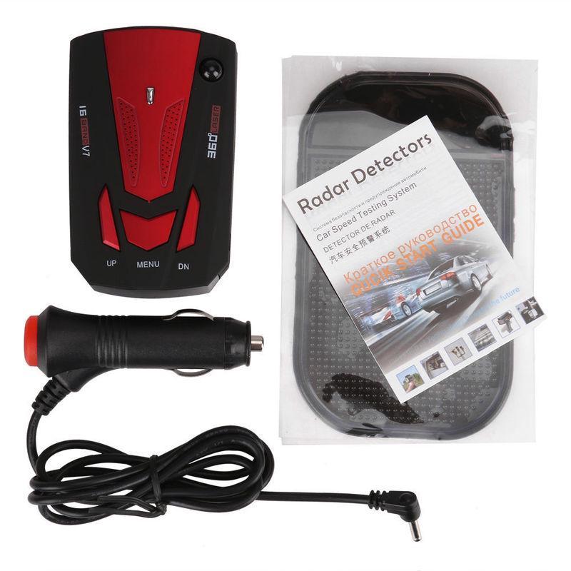 V7 Car Detector 360 Degree Detection Voice Alert Car Radar Detector for Car Speed Limited
