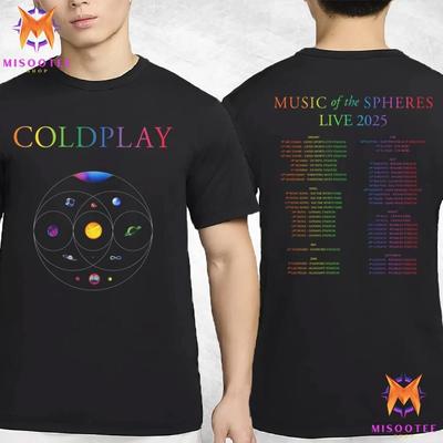 חולצת טי חדשה של קולדפליי לסיבוב ההופעות העולמי Music Of The Spheres, חולצת טי יוניסקס