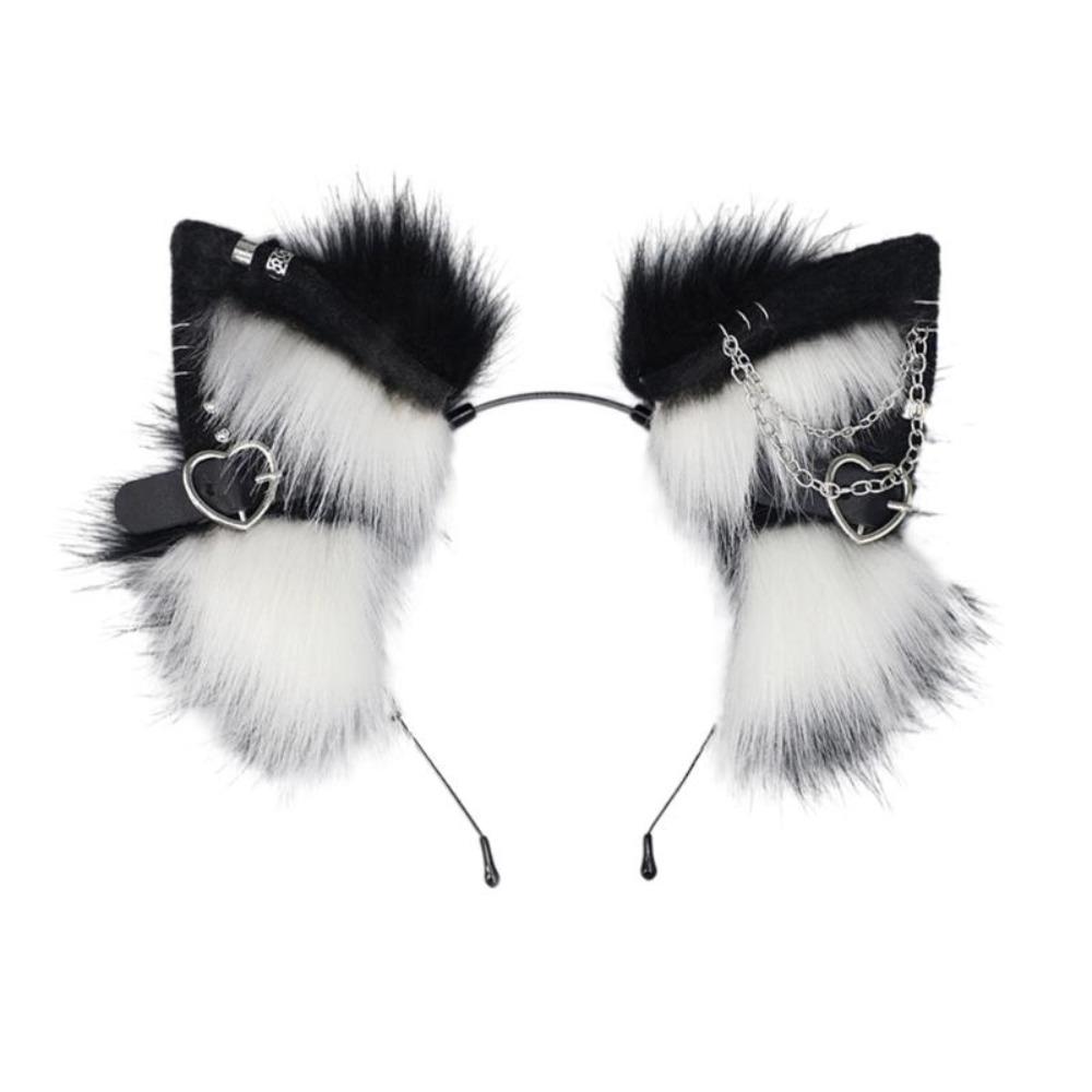 Hairpin Plush Headband Belt Halloween Cosplay Costume Fashion Cat Ear Lolita Hair Band  Girls