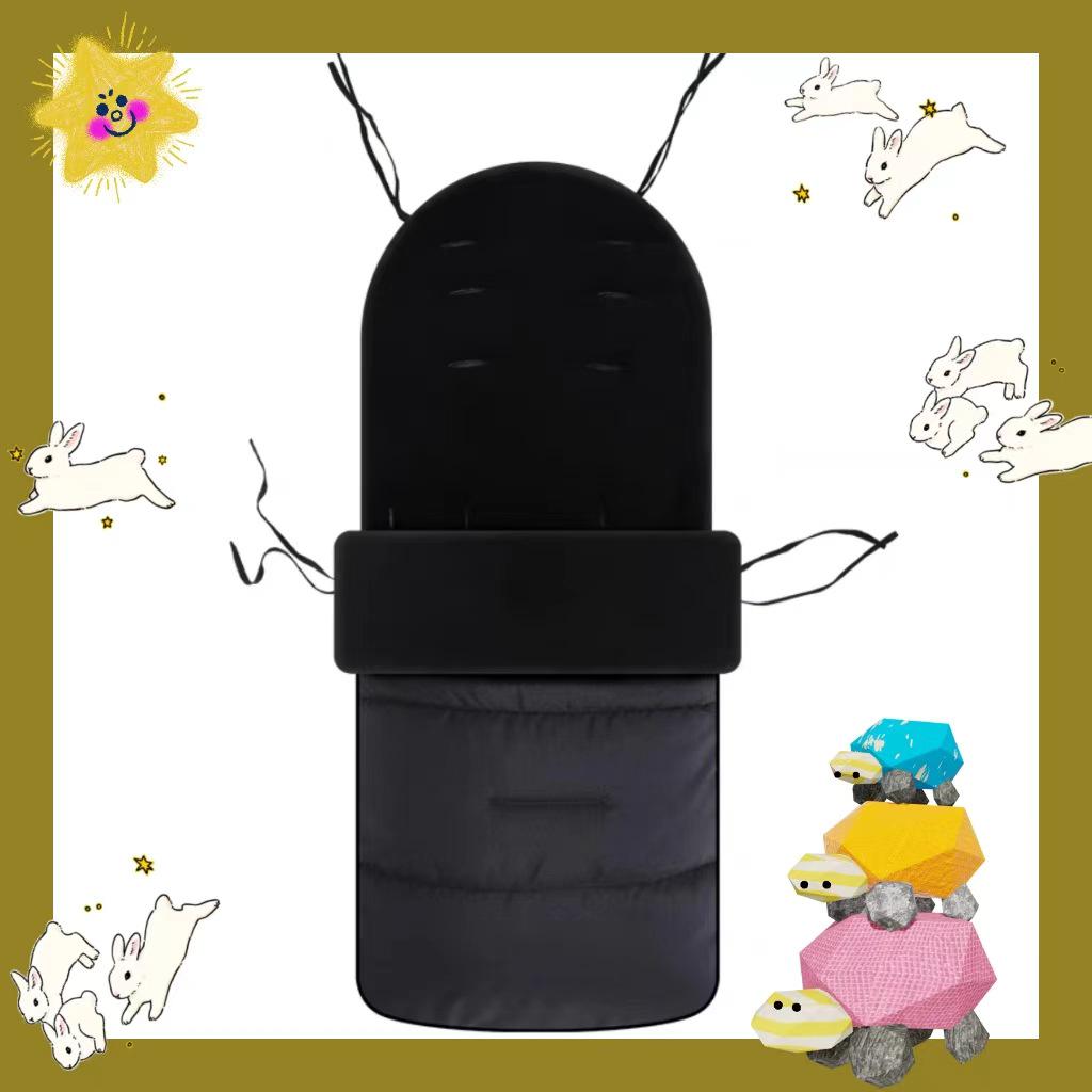 Windproof Winter Sleeping Bag with Thick Foot Cover for Baby Stroller – Cozy and Warm Cotton Pad for Cold Weather Outings