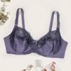 Wholesale Ladies Large Size Full Cup Underwear Sexy Lace Translucent Bra Comfortable Thin Cup Steel Rim Bra