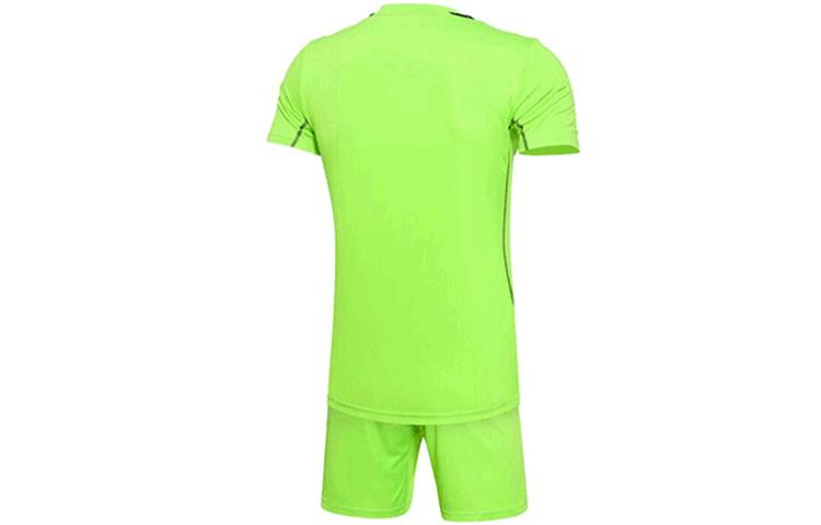 Li Ning Casual Sportswear Men's Neon Green Crew Neck Moderate AATK133-6