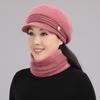 Hat female autumn and winter rabbit plush wool hat plush warm knitted hat cycling cold-proof cap