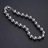 Stylish Beaded Necklace Handmade Alloy Clavicle Chain Silver Beaded Ornament