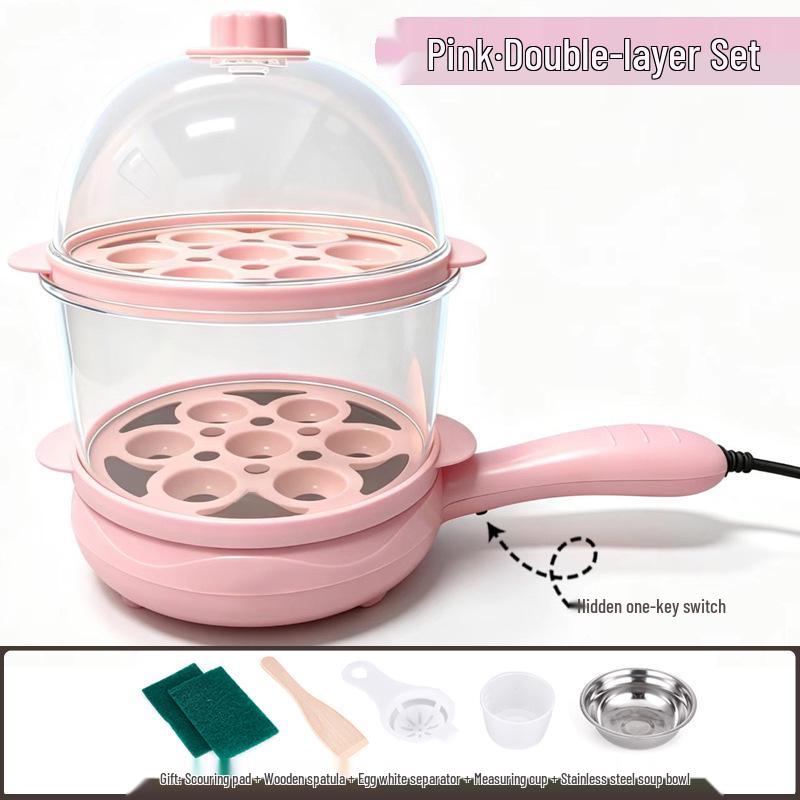 Canxiang Non-Stick Electric Frying Pan: Poached Eggs, Dumplings, Pot Stickers & Breakfast Cooker