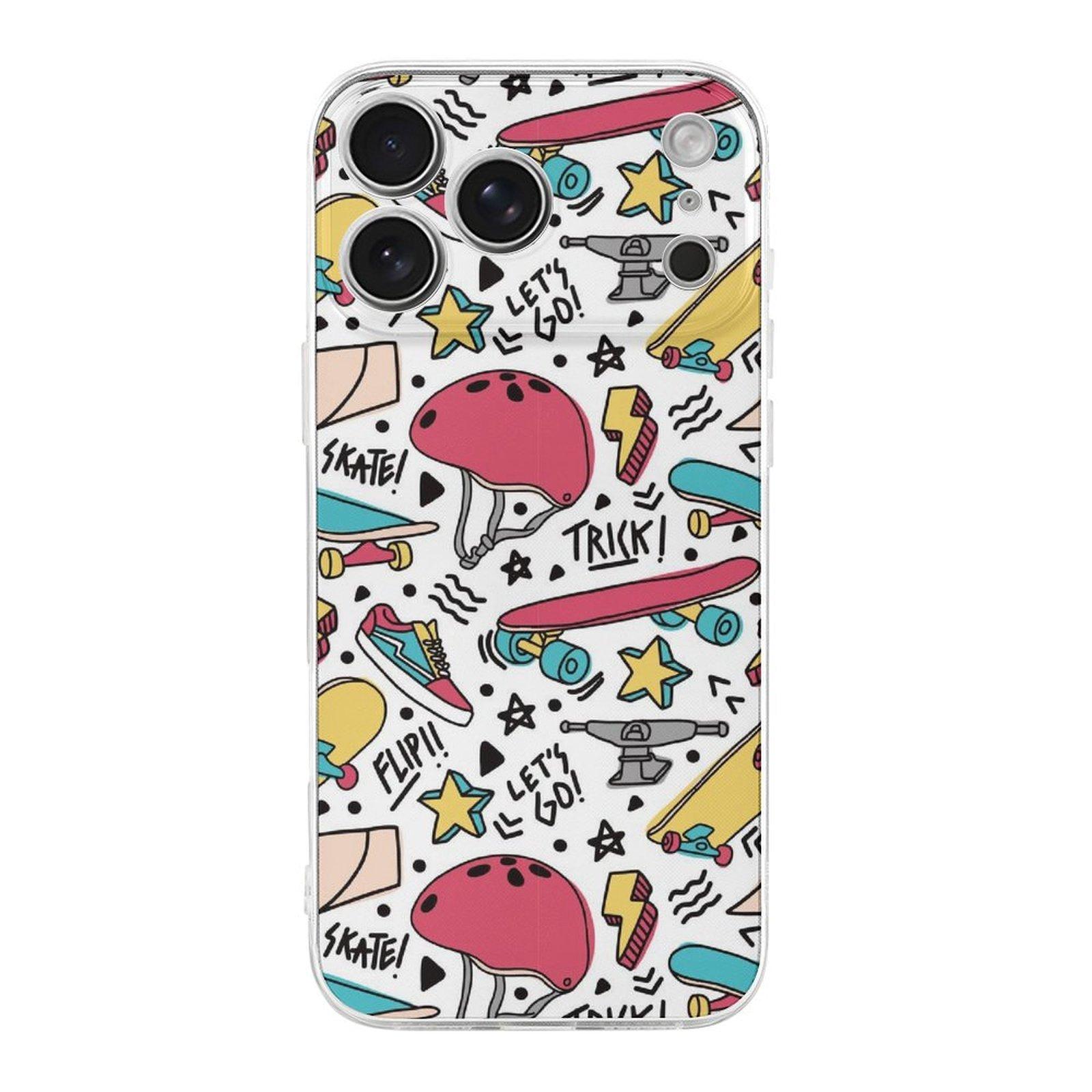 

1 Pack For Iphone 17/17Air/17Pro/17ProMax Clear Border Tpu Shockproof Case With Anti-Scratch Finish Lightweight Slim And Modern Fit IPHONE-17ProMax