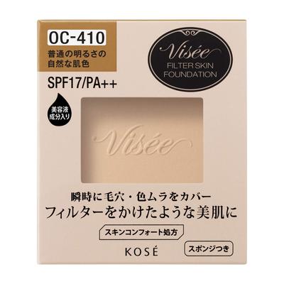 Visee Riche Filter Skin Foundation OC-410, Natural Skin Tone (Normal Brightness), Refill, 10 Grams (x 1)