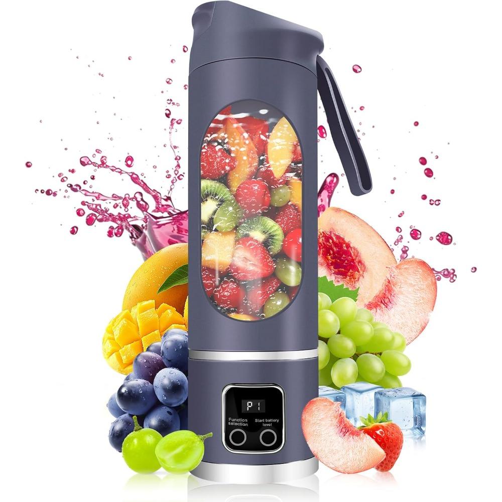 

Portable electric blender, USB interface, 500ml portable juicer, smoothie and cream blender фиолетовый