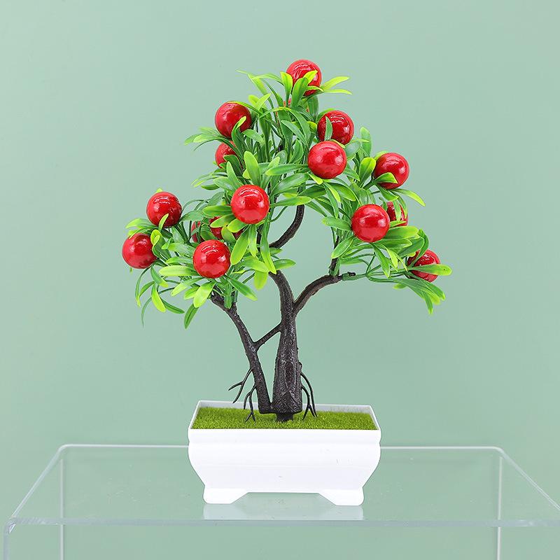 Artificial Bonsai Indoor Home Decoration with Fruit Details