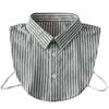 Children Striped Fake Collar for Boys Suit False Collar Removable Blouse Half Shirt Kids Lapel Detachable Faux Col