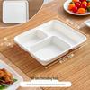 MOLUONA Disposable 3-Compartment Takeaway Lunch Boxes