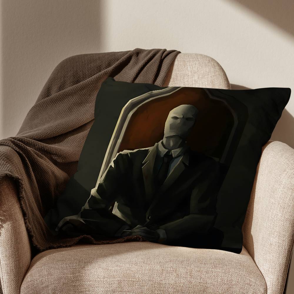 game cool Slender Man Pillow Case Office Cushions Suitable For Sofa Car Bedroom Decorative Cushion Cover