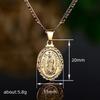 Men'S Items, Personalized Trend Day Chain, Oval Listing Pendant, Character Necklace.