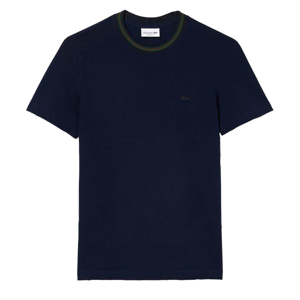 Lacoste Men's Stripe Pique Stretch T-Shirt