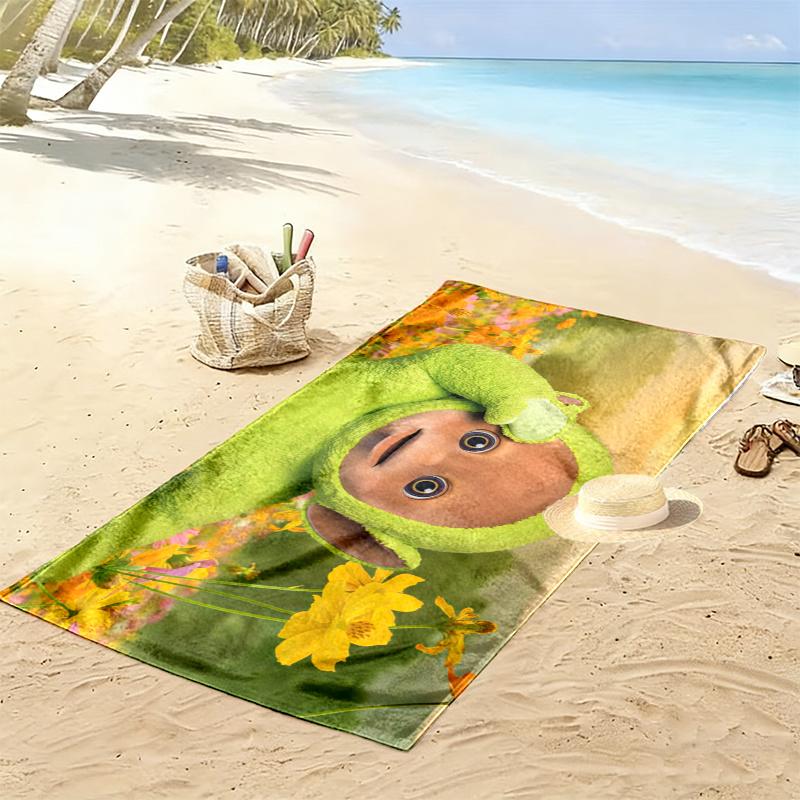 Dipsy Print Beach Towel, Large Soft Quick Dry Towel for Beach Camping Swimming