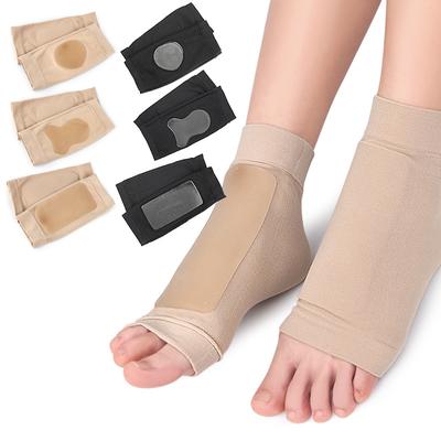 Heel Crack Prevention Leg Socks Breathable Gel for Men's and Women's Running Sports Anti-dry Crack Ankle Protectors for Figure Skating