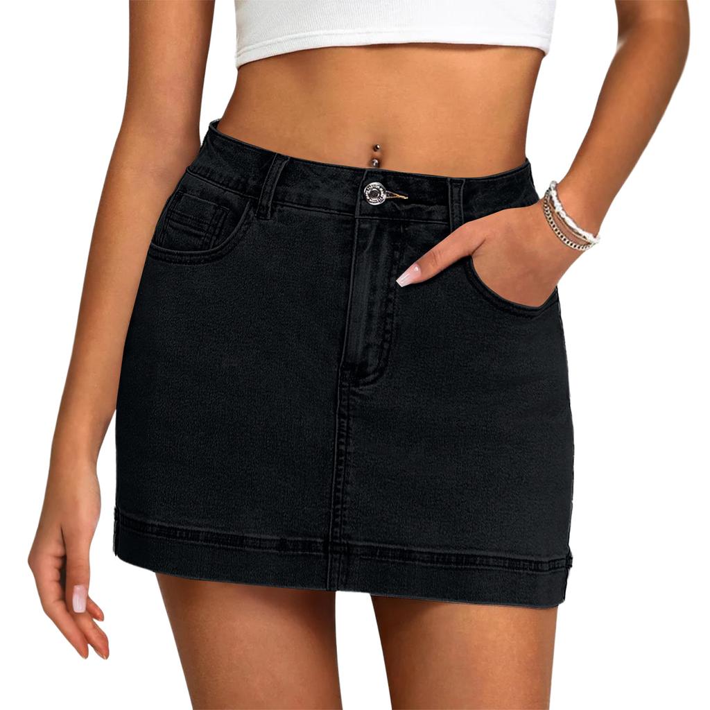Woman Casual And Fashionable High Waisted Denim Short Jean