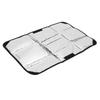 25.2 x 16.1in RV Door Window Sunshade, Water Proof Foldable Reflective Sunshade with Protecting Hook and   Fastener, Compatible with Most RVs Enha