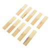 10Pcs Tenor Saxophone Reeds Set Bb Key Sax Replacement Parts Accessories Non Deform with Plastic Box 2.0 Hardness