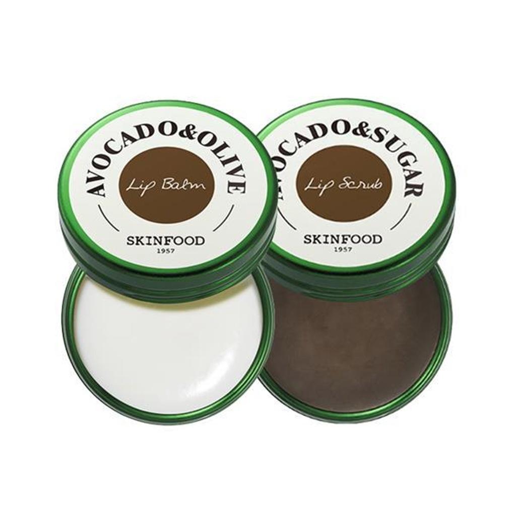 Skinfood Avocado Lip 2 types (lip balm + lip scrub)