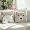 1/4pcs Cute Animal-Patterned Pillowcases with 2d Flat Printing Sofa cushion cover home bedroom room decoration