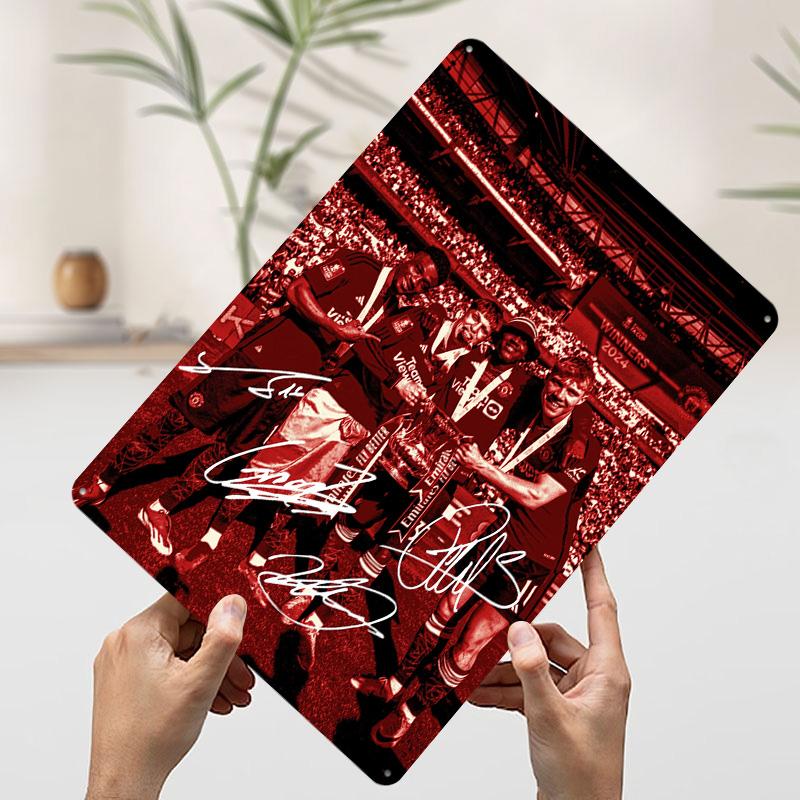 

United FA Cup Tinplate Poster Customized Wall Art Vintage Metal Signs Retro Tin Plaque for Modern Home Decoration Ornaments Room 20x30cm（7.8x11.8inch）