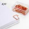 Decorative Page Markers 10PCS Rose Gold Metal Paper Clips, Cartoon Shape Clips Bookmarks, Creative Documents Organizers for Office And School