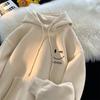 Winter Long Sleeved Hoodie Men Women Versatile Loose Fashionable Casual Wear Fleece Pullover Sweatshirts