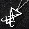 Sigil of Lucifer Pendant Necklace Devil Jewelry Men Gifts Not Easy to Fade