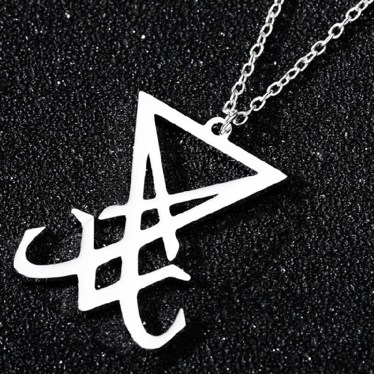 Sigil of Lucifer Pendant Necklace Devil Jewelry Men Gifts Not Easy to Fade