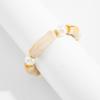 Elegant Resin Bead Elastic Bracelet Marbled Effect Design Comfortable Fit Women Accessory Stretchable Bracelet for Daily