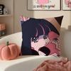 Japanese Anime PPanty  Stocking with Garterbelt Cushion Cover Pillowcase Short Plush Invisible Zipper Room Sofa Cushion Cover