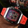 Iridescent Wine Barrel Men's Multifunctional Waterproof Watch