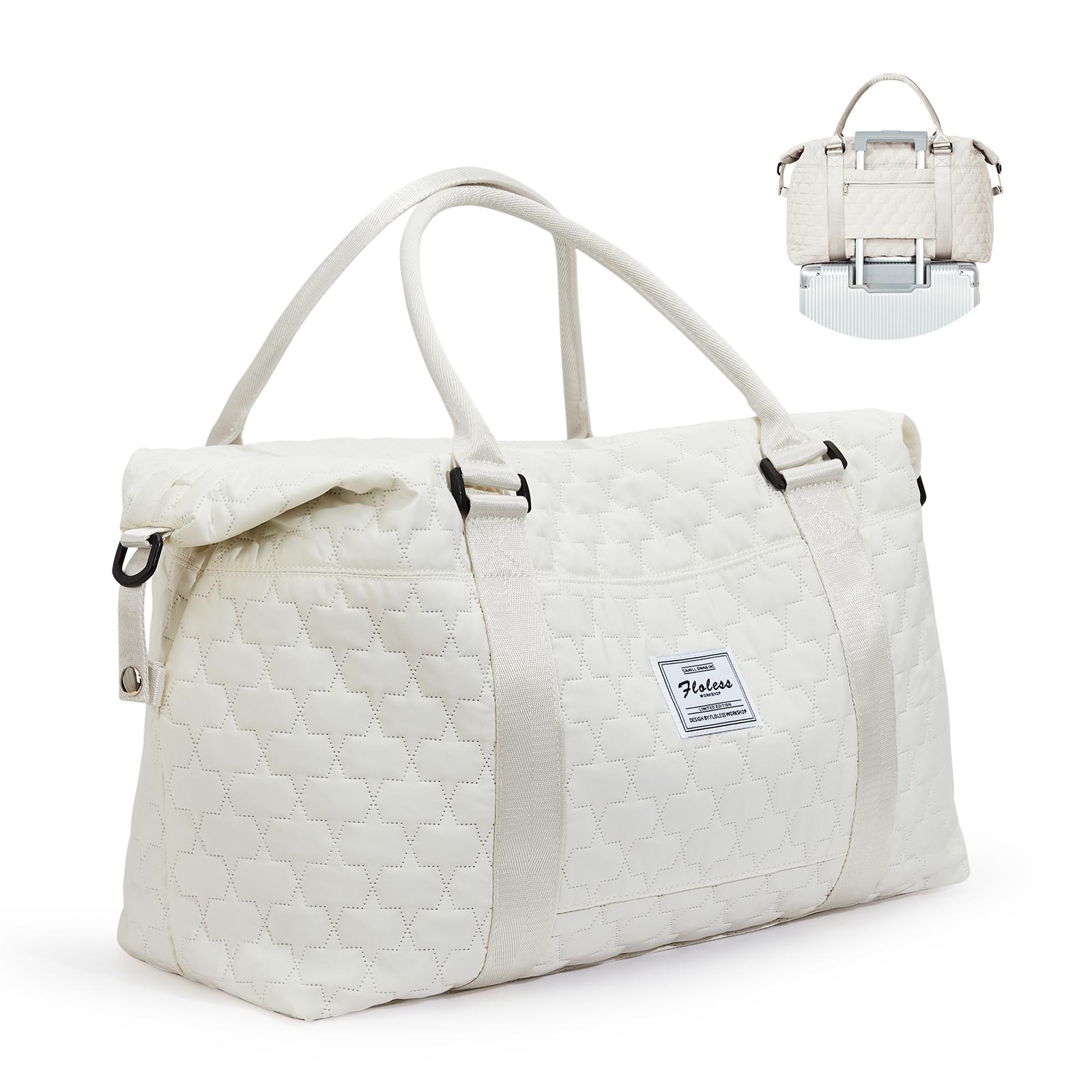 

Большая дорожная сумка-тоут Weekender Carry on Overnight Bags для женщин Travel с карманом на колесиках для мокрых вещей, спортивная сумка-тоут для спортзала