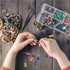 600Pcs Keychain Tassels Kit Leather Tassel Charms And Jump Rings For Jewelry Making, Keychain, Bracelets And DIY Craft