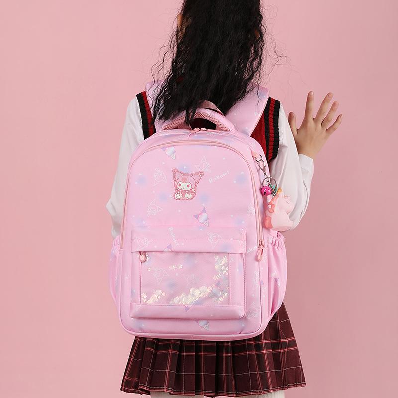 New Cartoon Cute Large-capacity Girls' Schoolbag, Primary School Students Reduce the Burden and Protect the Spine, Fashionable Backpack.